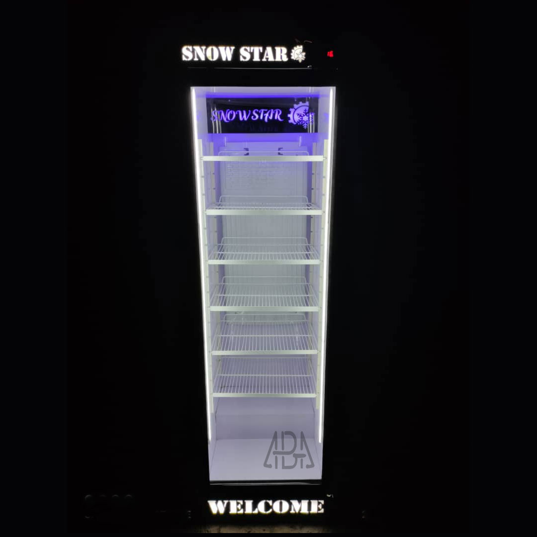 یخچال ایستاده ویترینی فروشگاهی تک درب 60 سانتی مدل snow star