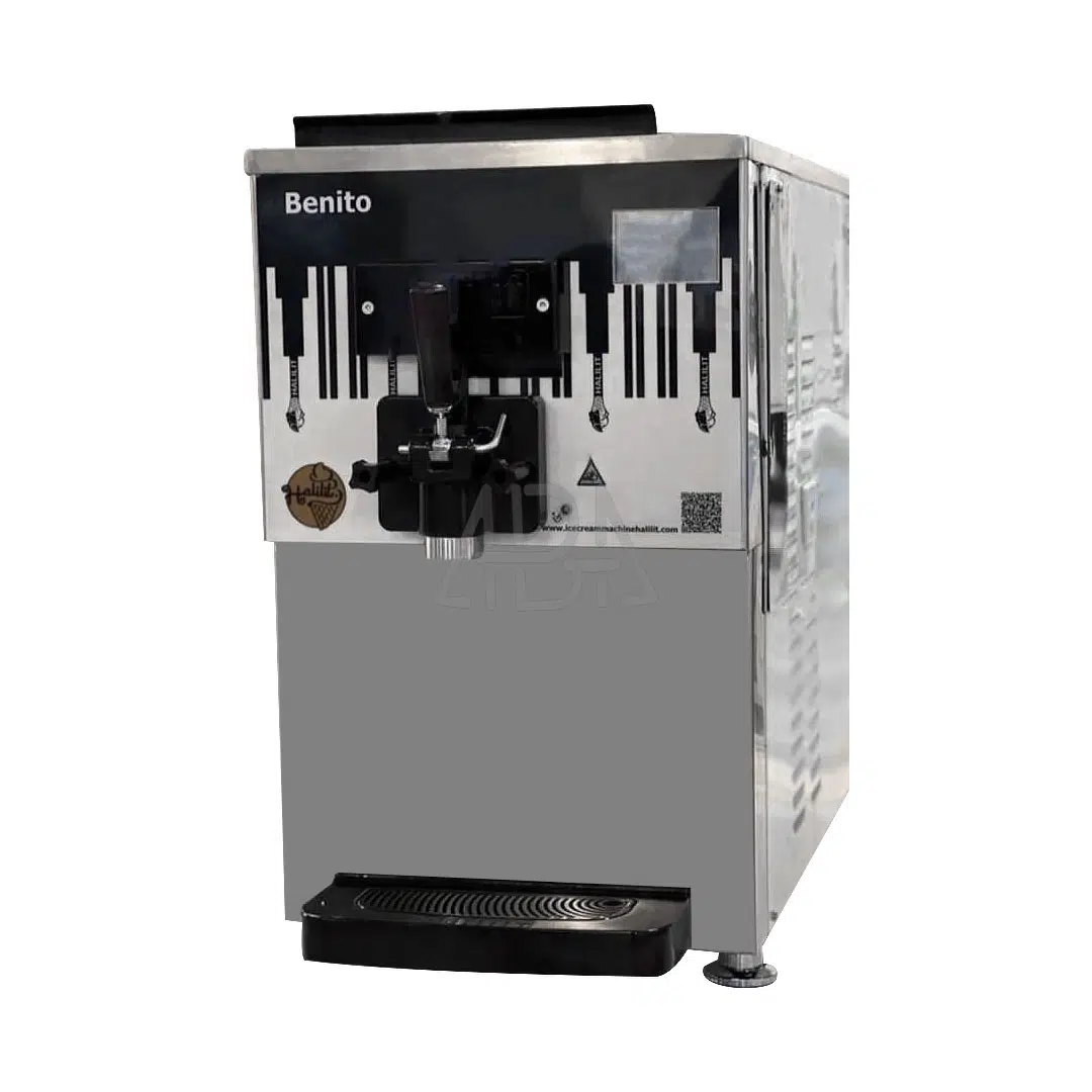 بستنی ساز رومیزی benito-p800 با ظرفیت 250 قیف در ساعت