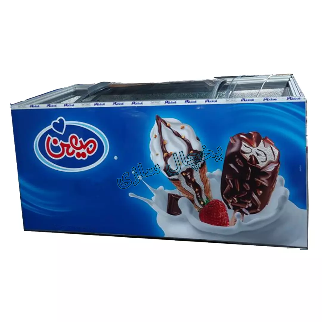 فریزر صندوقی درب شیشه ای 400 لیتری آیاز