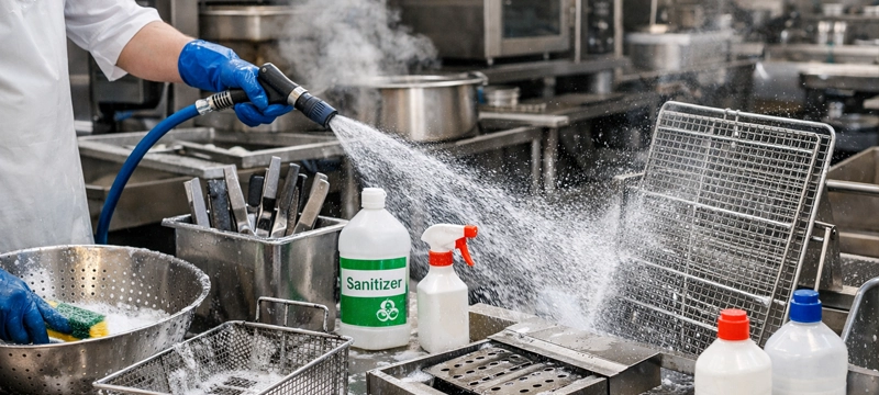 ضدعفونی تجهیزات رستورانی