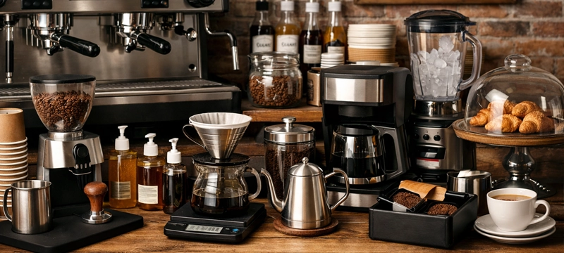 تجهیزات ضروری کافی شاپ
