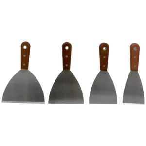 دسته اصلی ترین تجهیزات فست فود برگری کاردک استیل برگر دسته چوبی