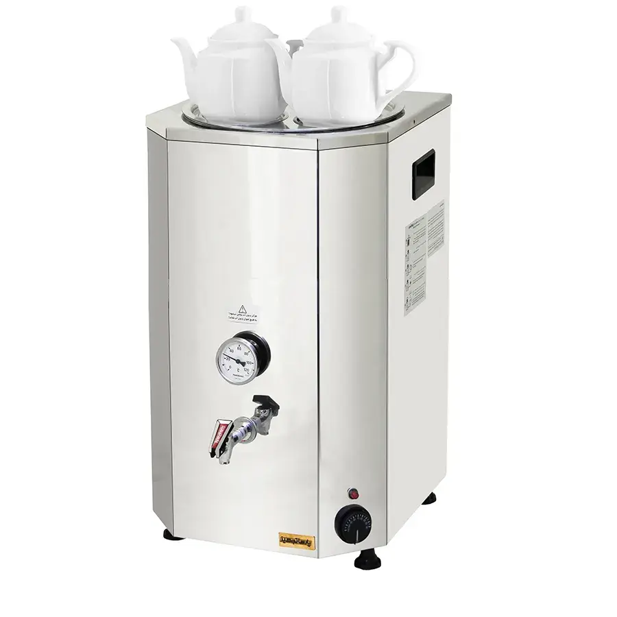 سماور برقی 30 لیتری دوجداره پارسا تجهیز مدل 30bdM-S استیل